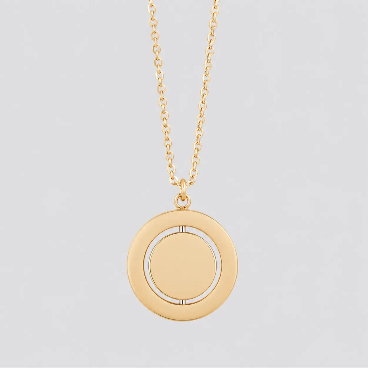 Kinetic Spinner Pendant Necklace