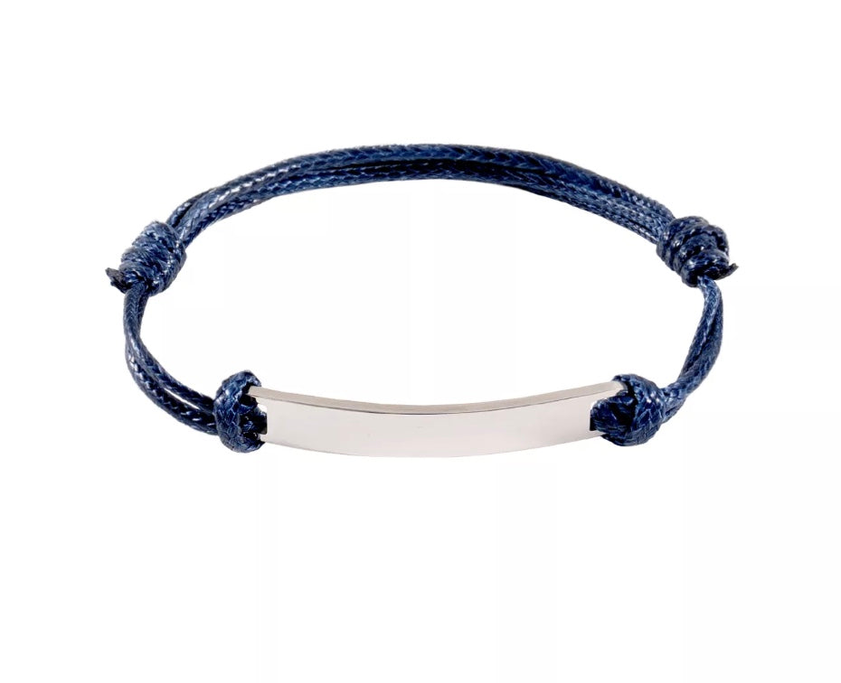 Rectangular Tag Cord Bracelet